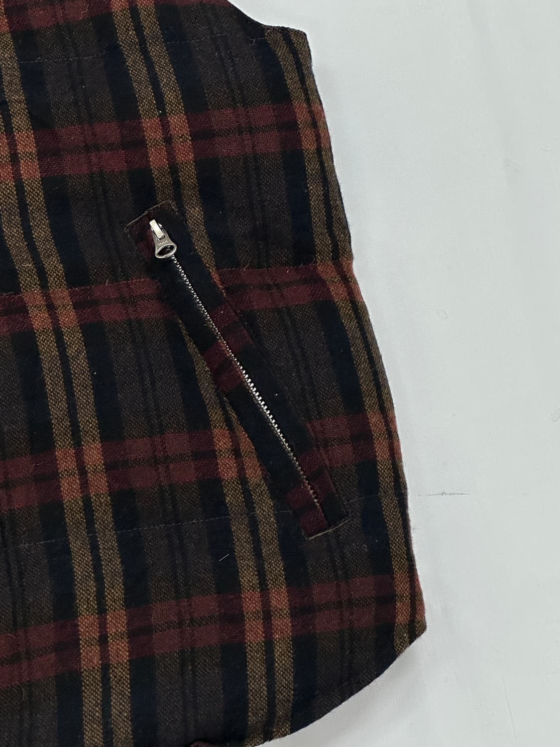 ⭐️빈티지 체크 조끼⭐️ 재팬 다운 보헤미안 펑크 아메카지 상품이미지5