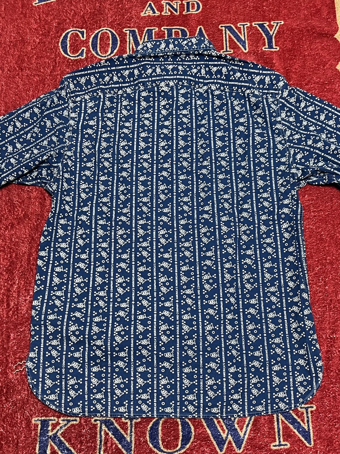 더블알엘 (RRL) 로고 프린트 워크셔츠 상품이미지3