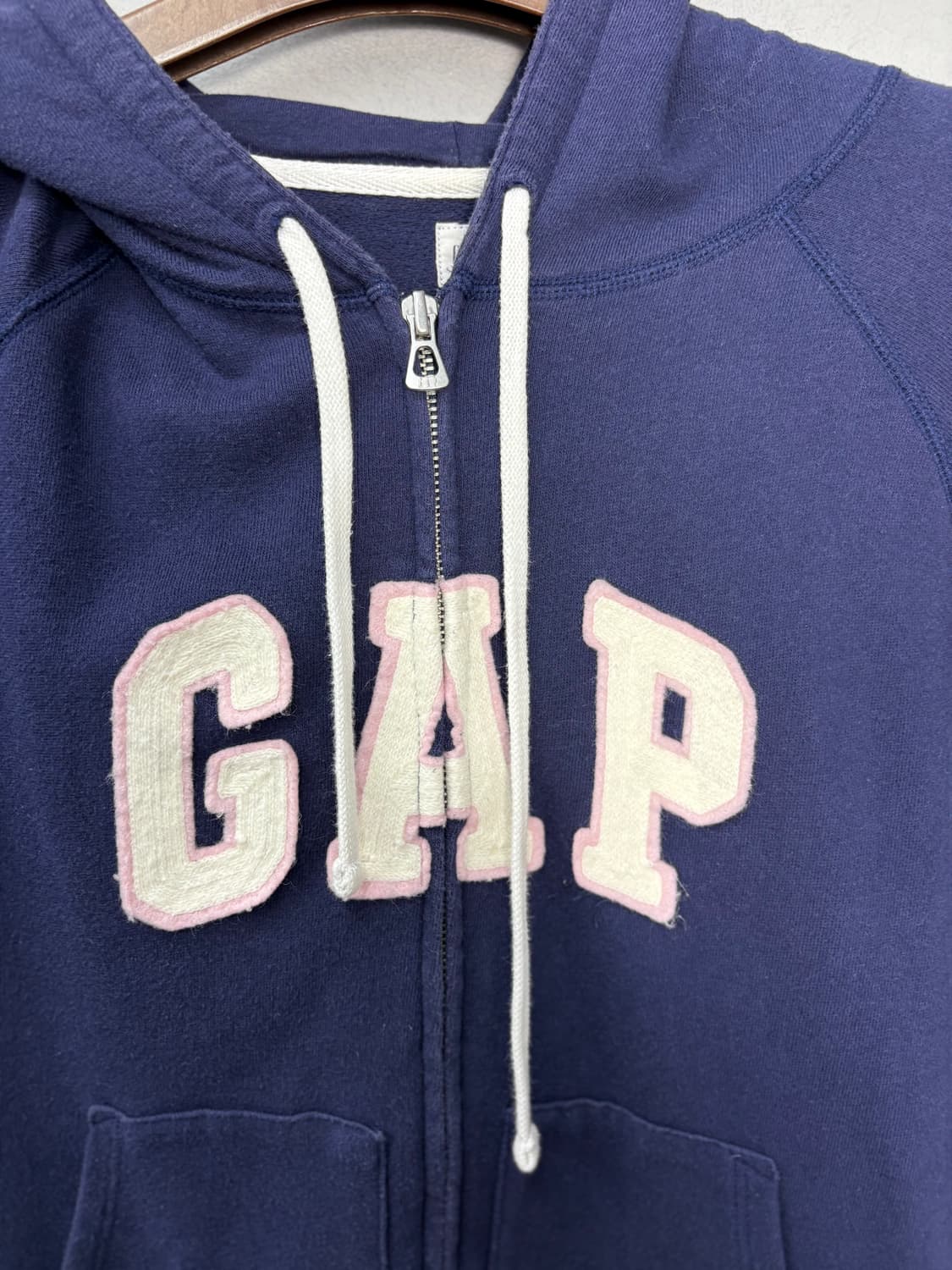 갭 네이비 핑크 후드집업 A3144 상품이미지3