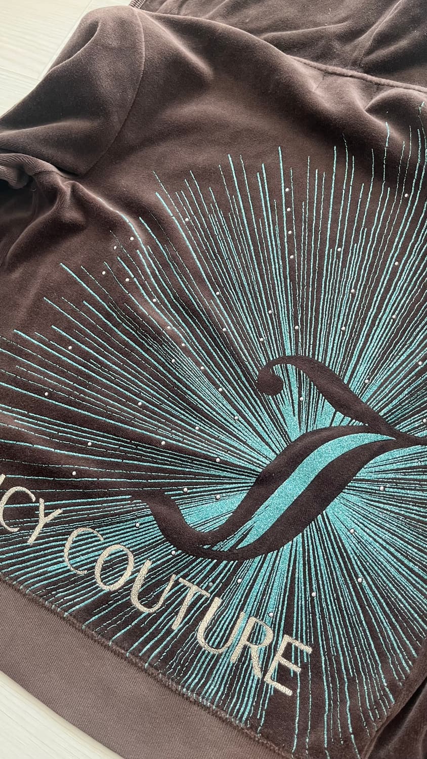 쥬시꾸뛰르 개대장템 브라운 집업 세트 상품이미지2