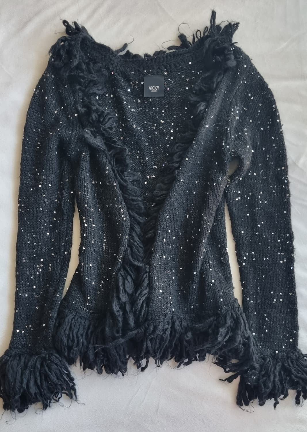 빈티지 긱시크 펑크 갸루 글리터 가디건 상품이미지1