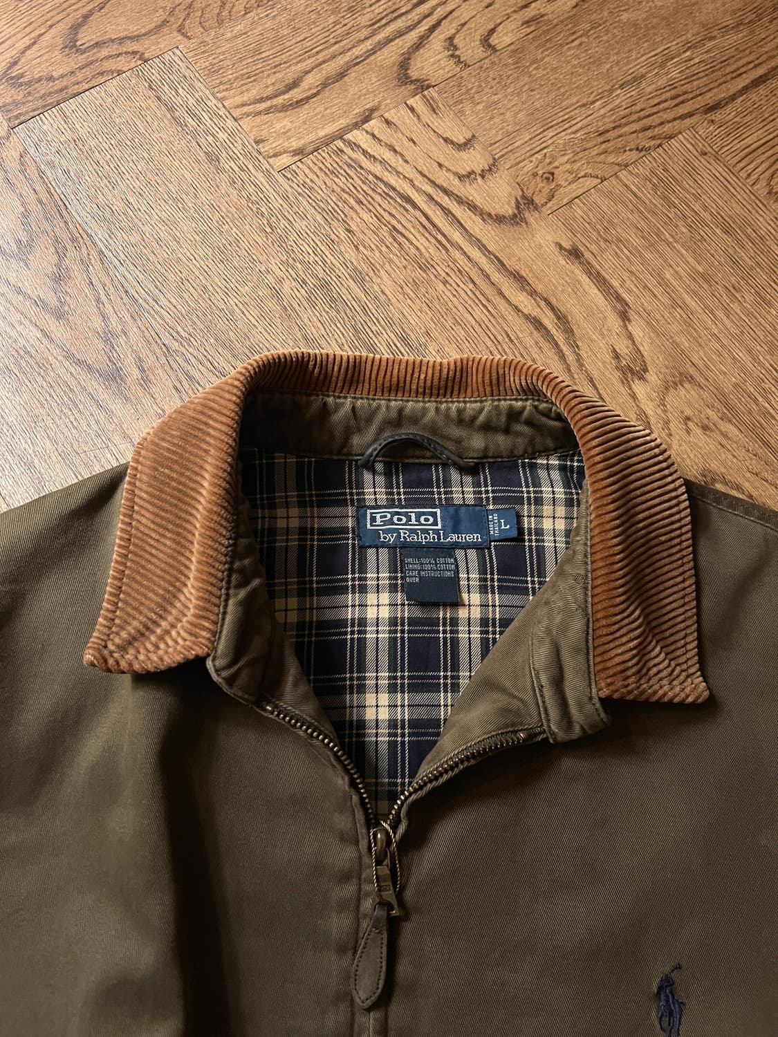 [L]폴로 랄프로렌 체크 라이닝 코듀로이 카라 베이포트 자켓 상품이미지2