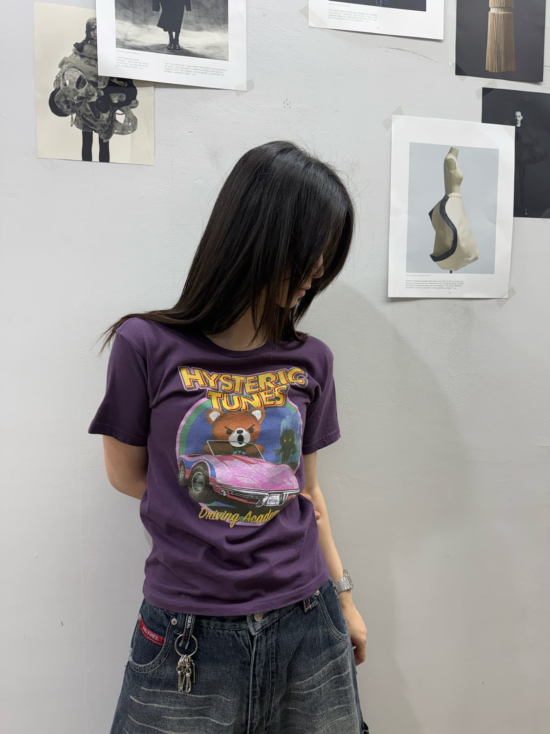 히스테릭 글래머 슬림 실루엣 퍽베어 티셔츠 상품이미지3