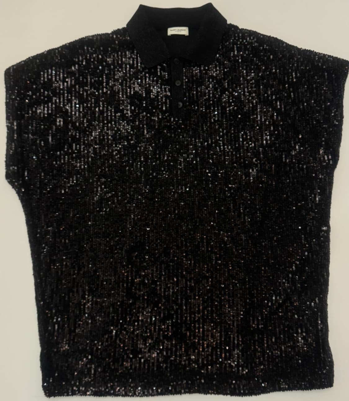 Saint Laurent mens Sequins S/S Polo Shir 상품이미지4