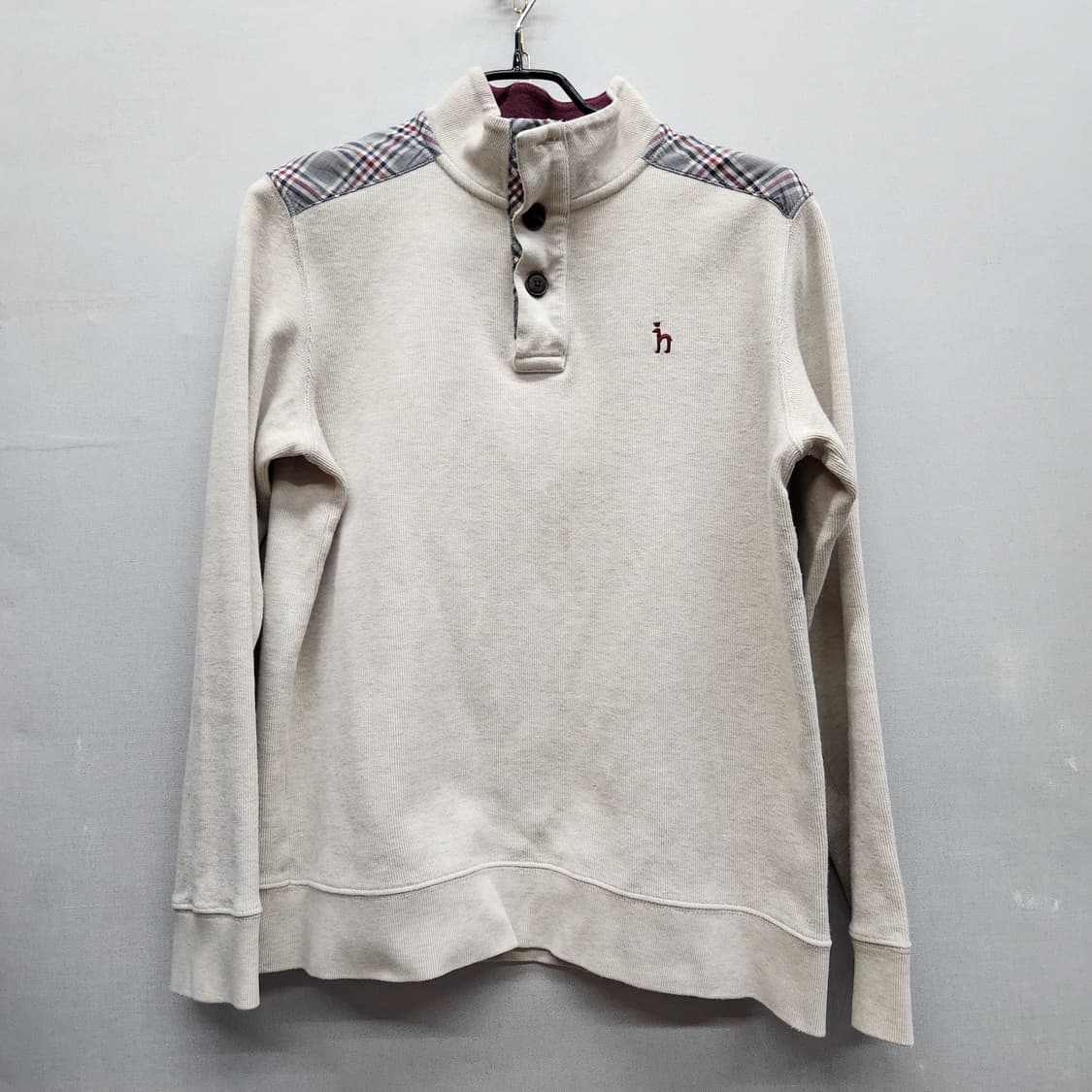 헤지스 로고 헨리넥 맨투맨 95(M)남여공용 상품이미지1