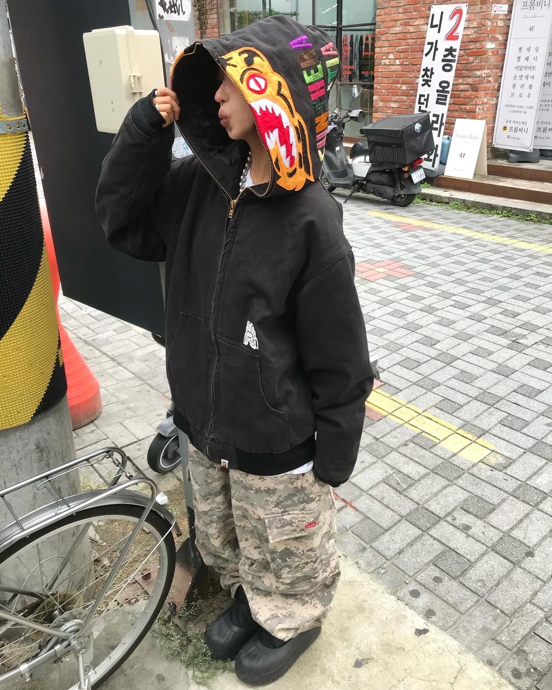 Bape Tiger Hood Work Jacket 상품이미지2