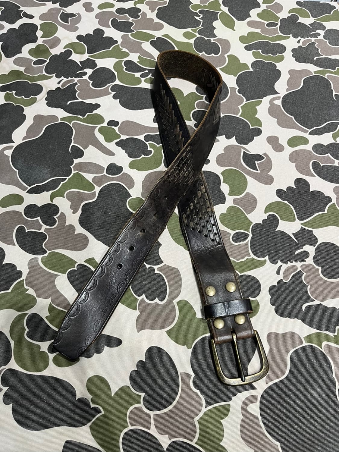 Vintage Western Leather Belt 상품이미지2