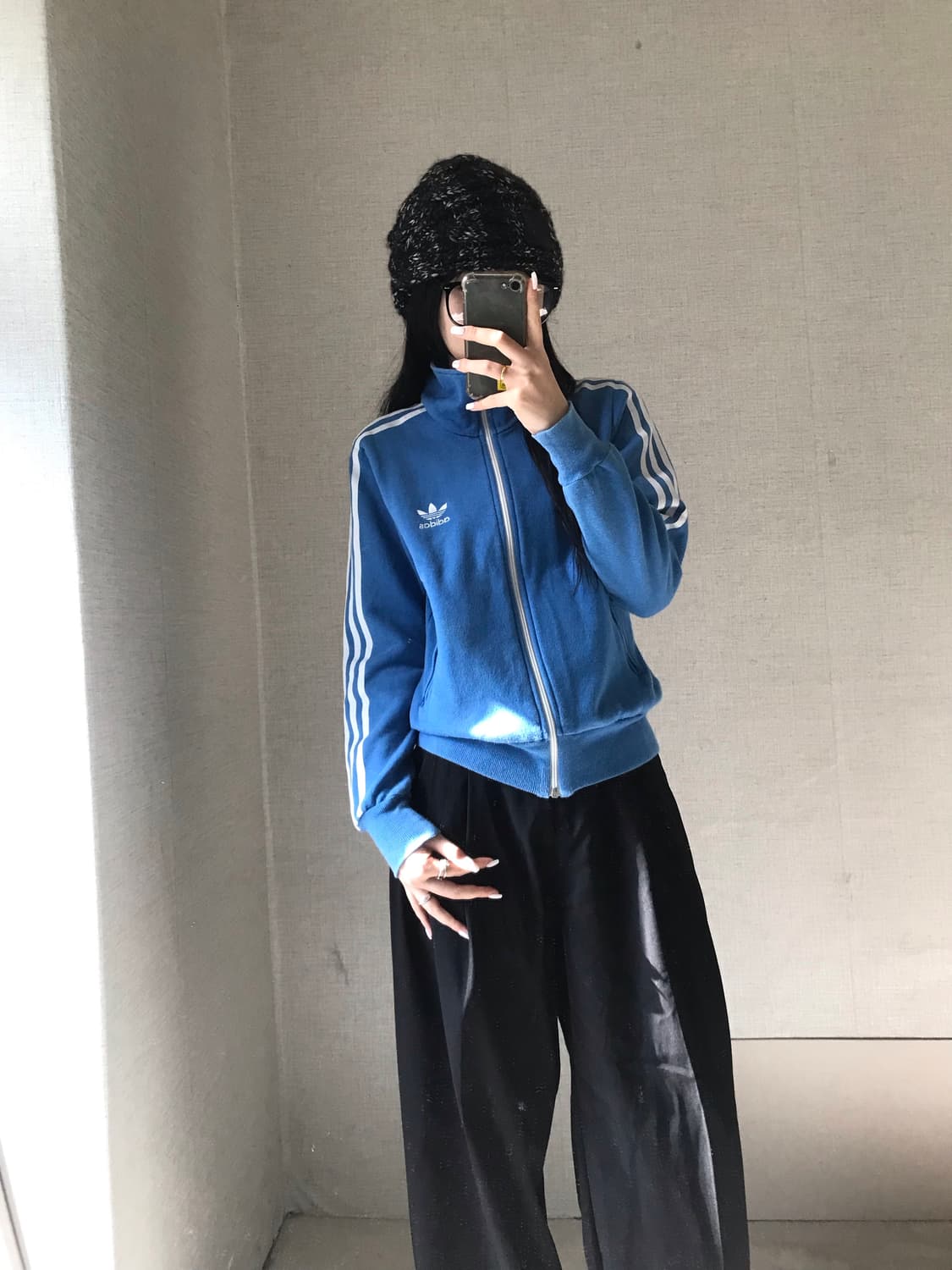 아디다스 연하늘 면집업 상품이미지4