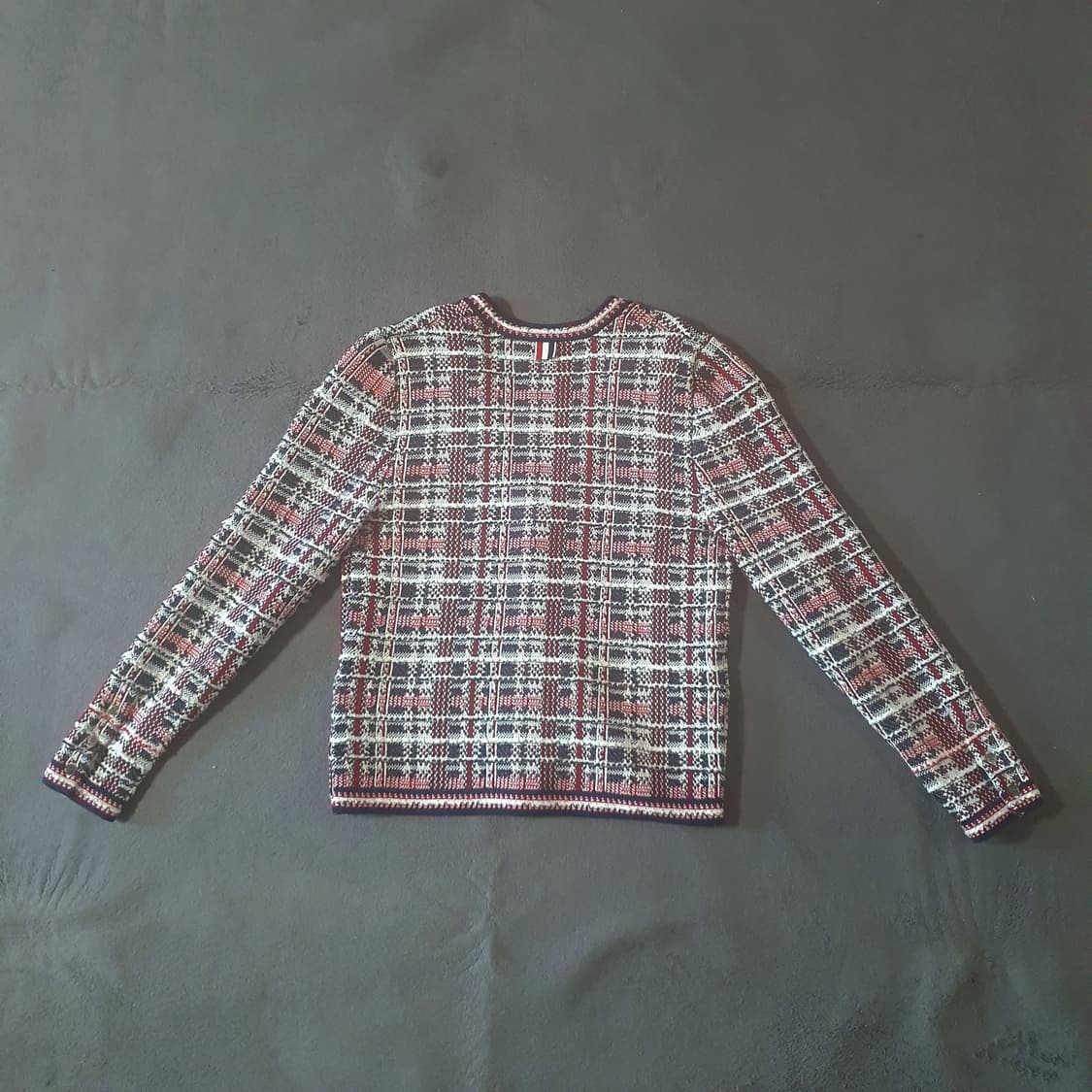 톰브라운 여성 자카드 마드라스 가디건 2 (66) 상품이미지2