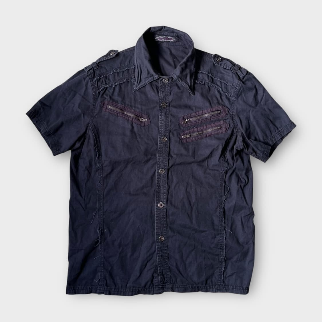 Japanese Vintage . 그런지 락시크 하프 셔츠 상품이미지1