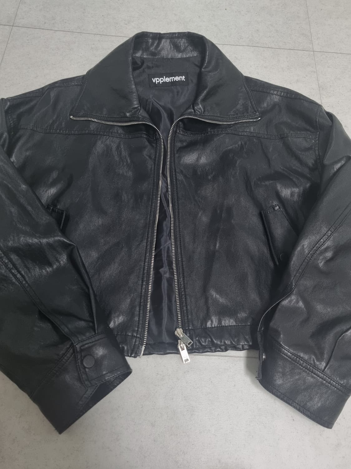 브플먼트 레더 자켓 상품이미지6