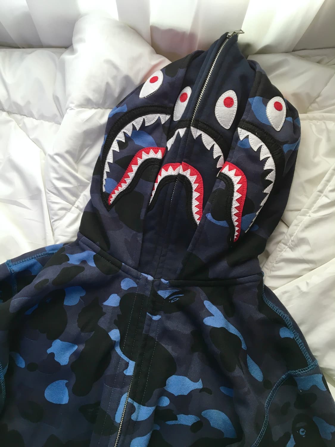 BAPE 베이프 카모 더블 샤크 후드집업 상품이미지5