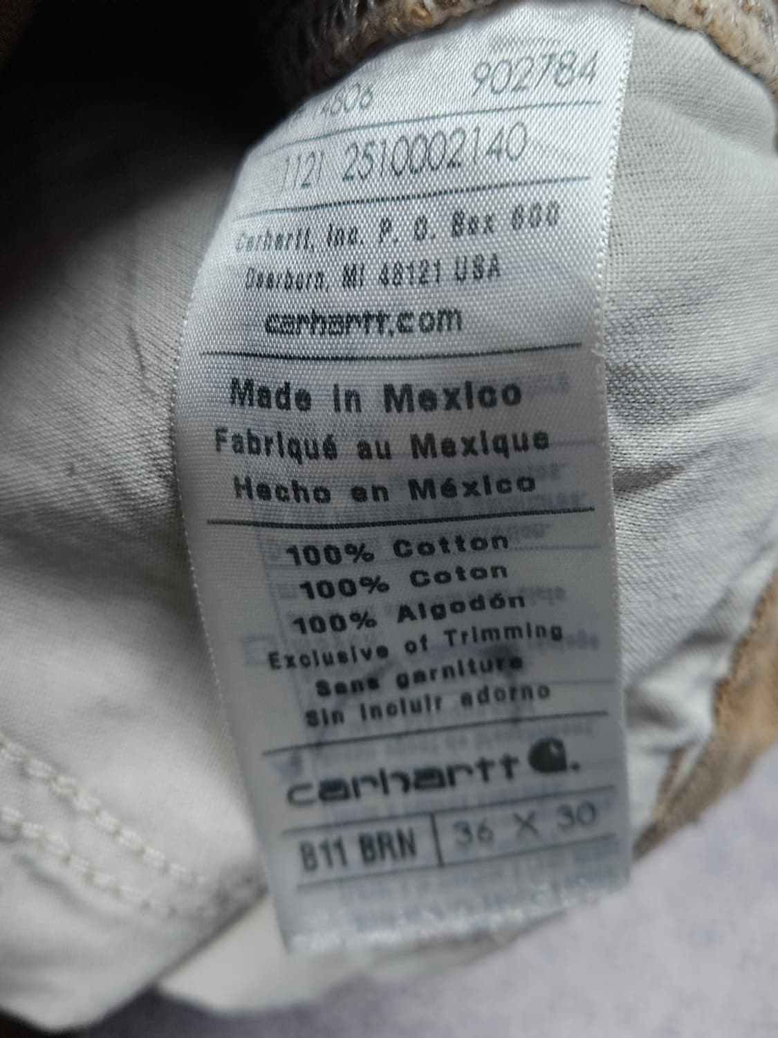 칼하트 덕 캔버스 카펜터 워크 팬츠 ( 36X30 ) / 10398 상품이미지7