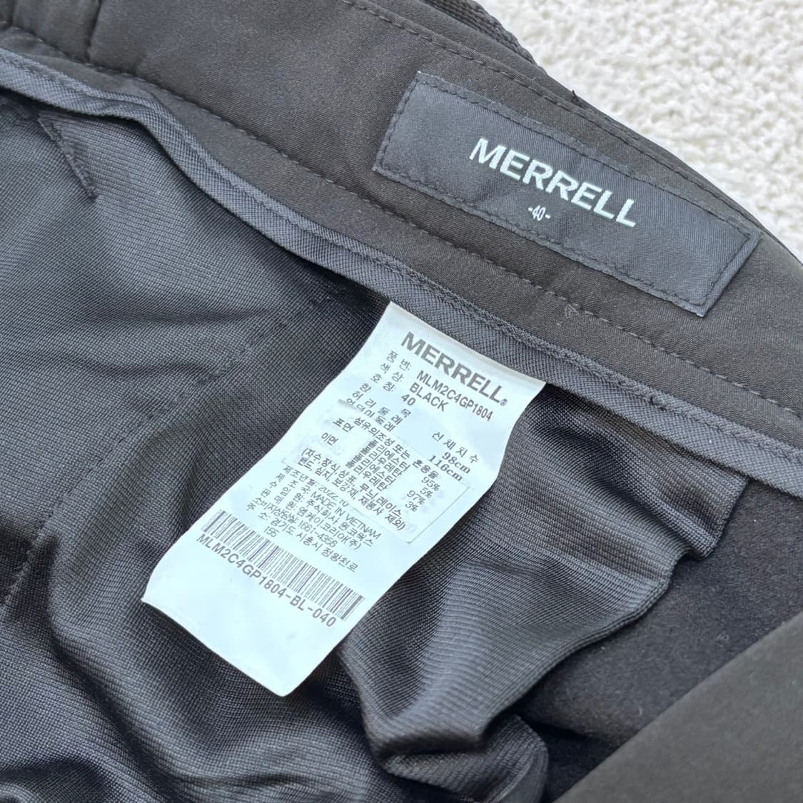 40 머렐 남성 등산 기모 바지 0310E 상품이미지3