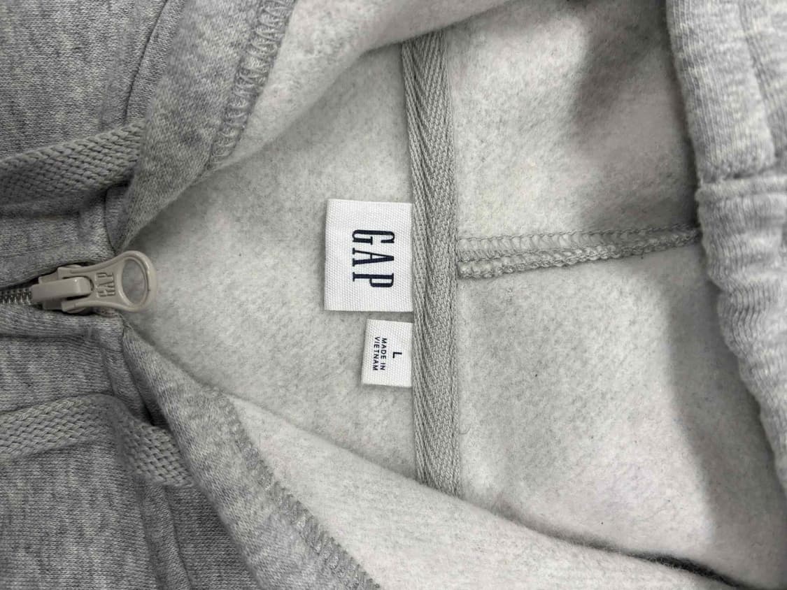 Gap 갭 그레이 핀터깔 폭닥 스웻 후드집업 희귀져지(L) 상품이미지4