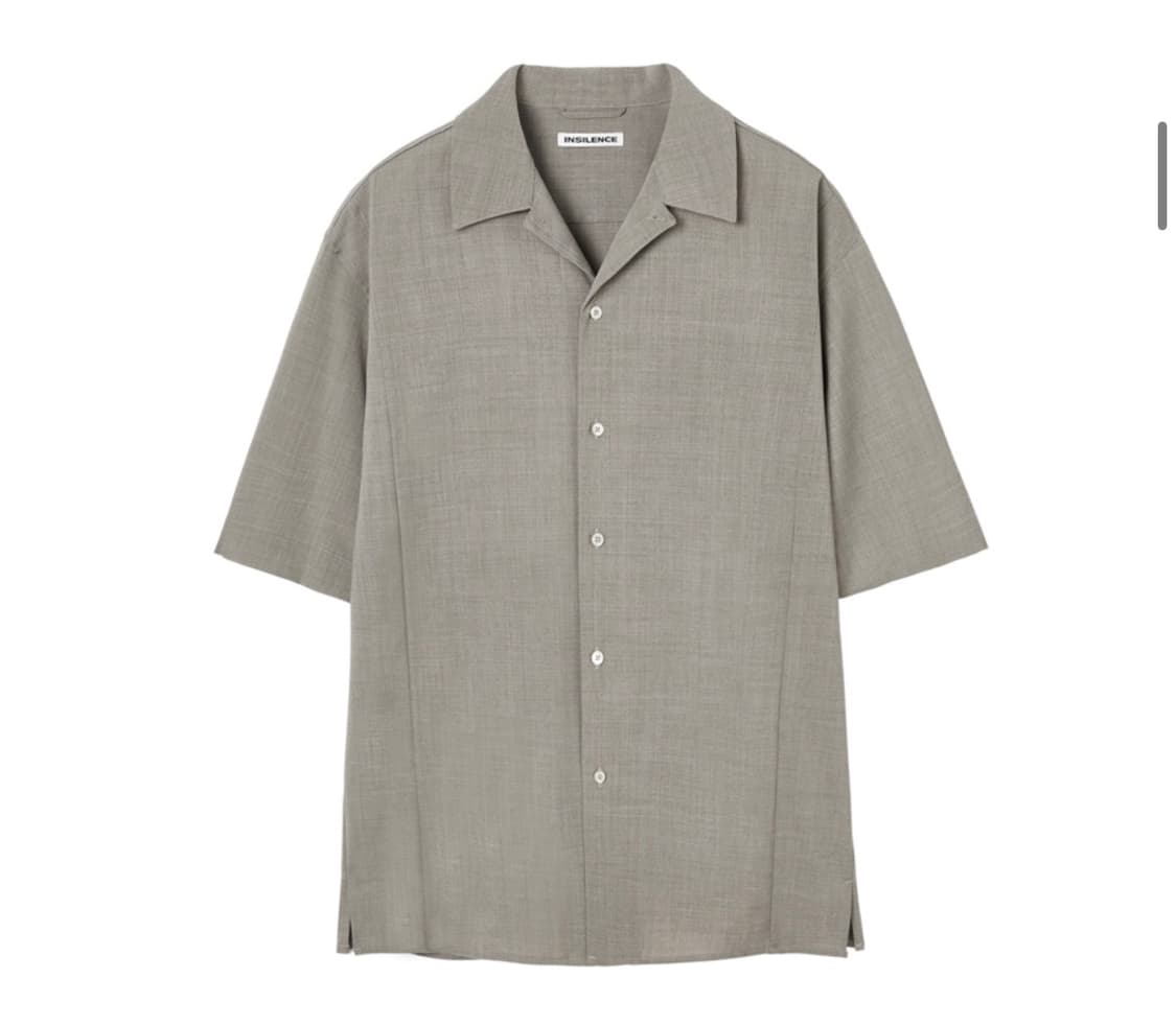 (M) 인사일런스 라이트 울 숏슬리브 셔츠 SAND BEIGE 상품이미지3