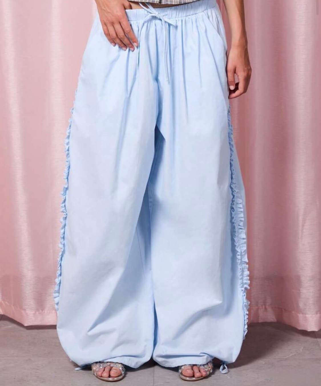 프릴 와이드 팬츠  상품이미지1