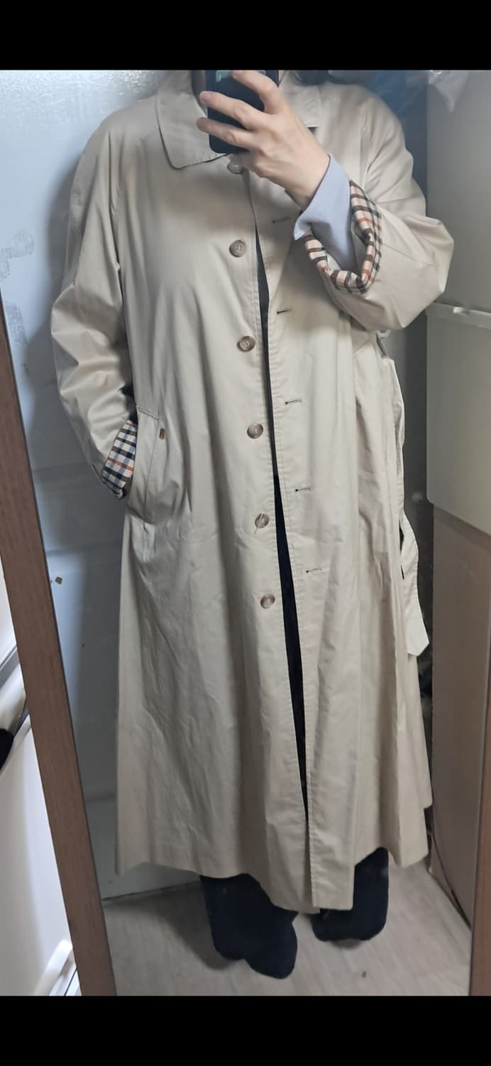 닥스 여성 빈티지 롱 트렌치 코트 베이지 66 상품이미지10