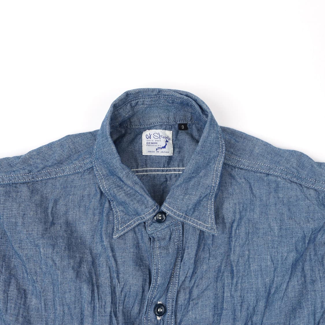 오어슬로우 릴렉스핏(빈티지핏) 샴브레이 3사이즈 상품이미지3