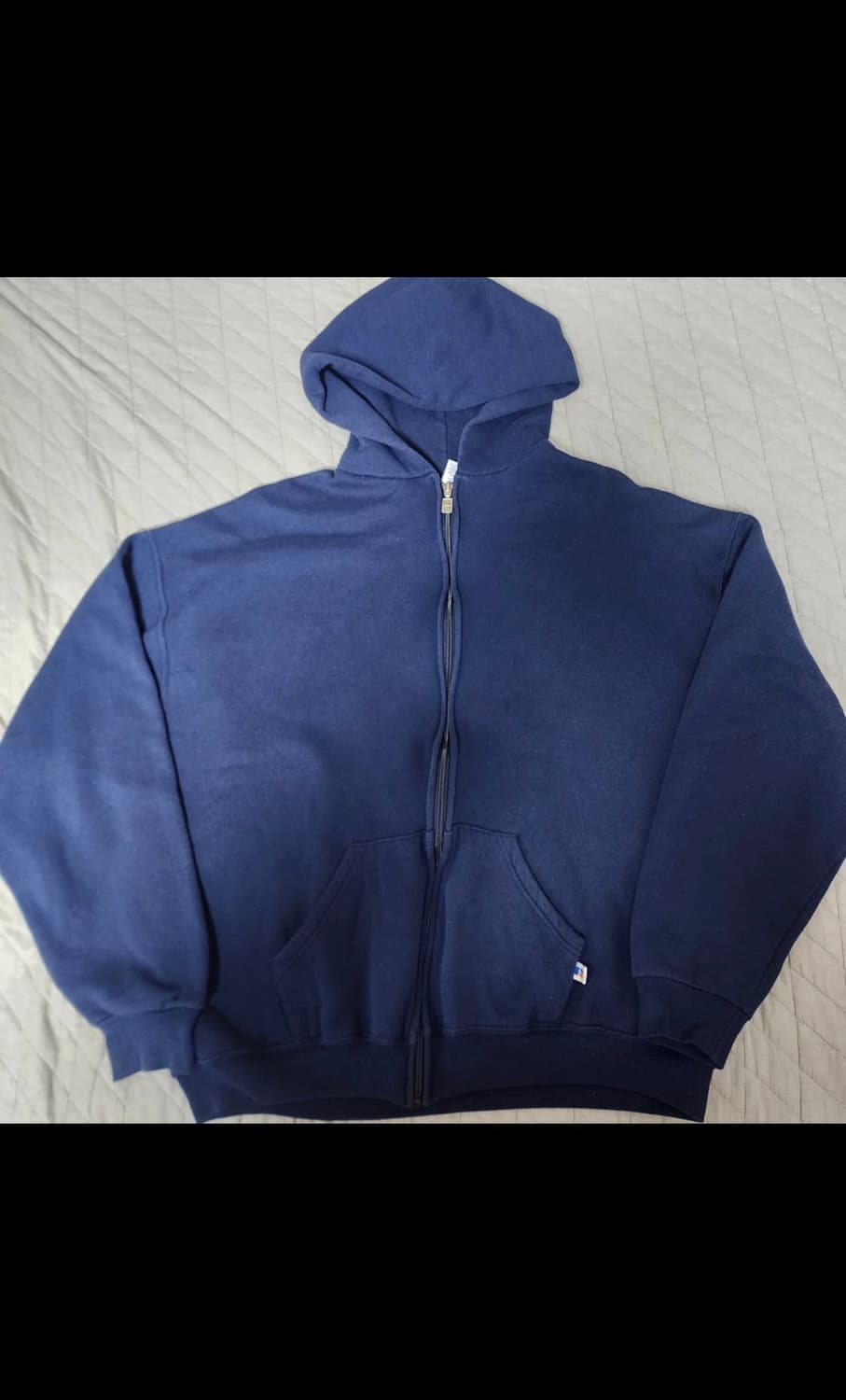90s 러셀 애슬래틱 네이비 후드집업 XL 상품이미지1