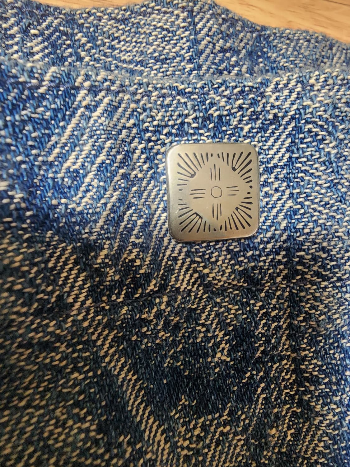 캐피탈 12oz 맥파이 데님 메디슨 백 라지 인디고 상품이미지2