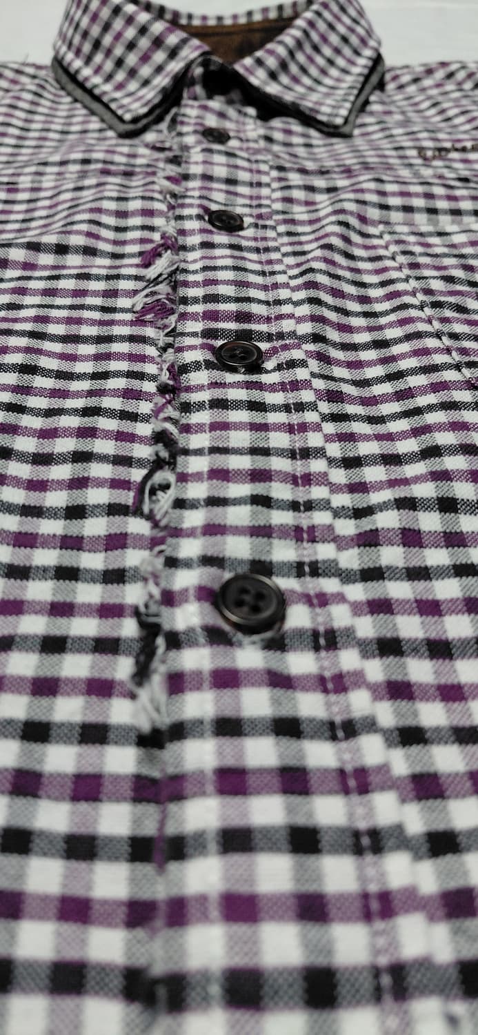 [M] PPFM 아카이브 해체주의 데미지 체크 셔츠 상품이미지10