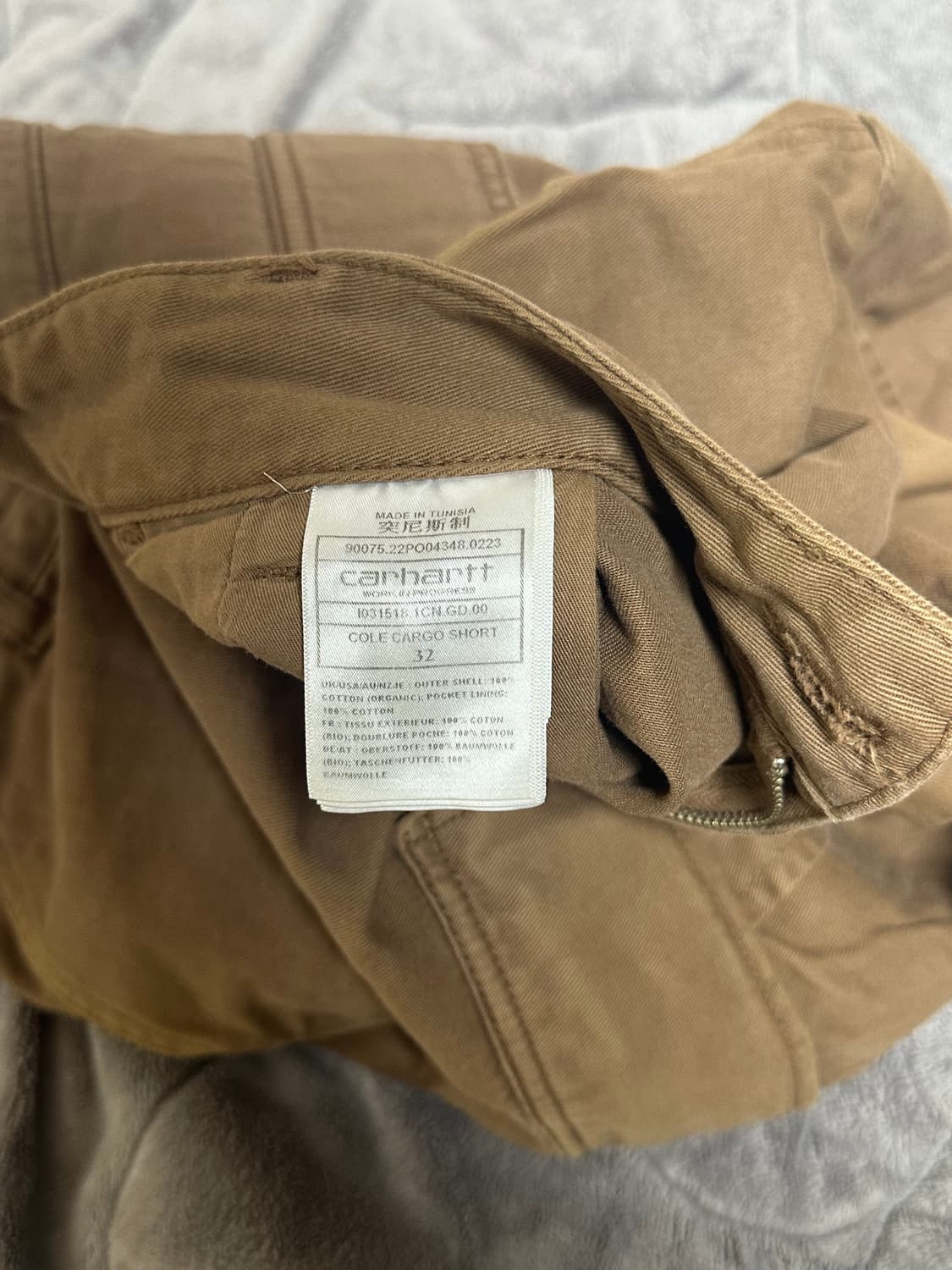 칼하트wip 콜 카고 숏츠 모라가 32 상품이미지3