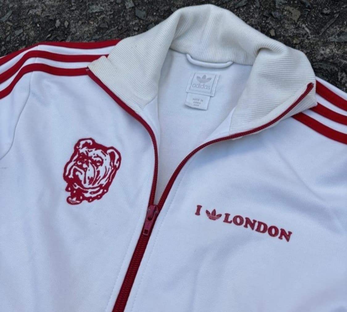 아디다스 런던 흰빨 화이트 트랙탑 져지집업 95/M 상품이미지2