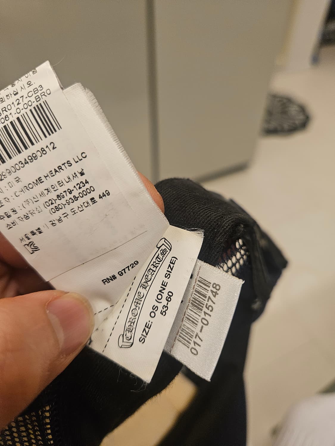 크롬하츠 신세계 정품 네이비 모자 캡 상품이미지4