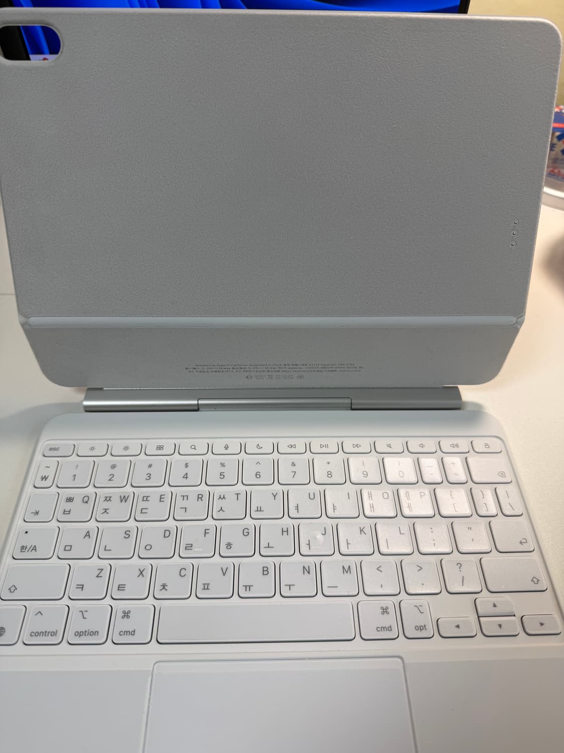 (정품)아이패드 에어 11인치 매직 키보드 화이트 상품이미지2