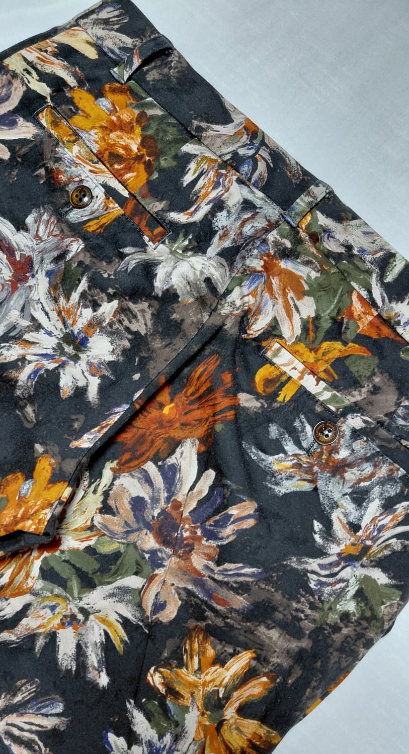 [일본38/무료배송] Sov. 일본 프리미엄 플로럴 패턴 슬림 팬츠 상품이미지7