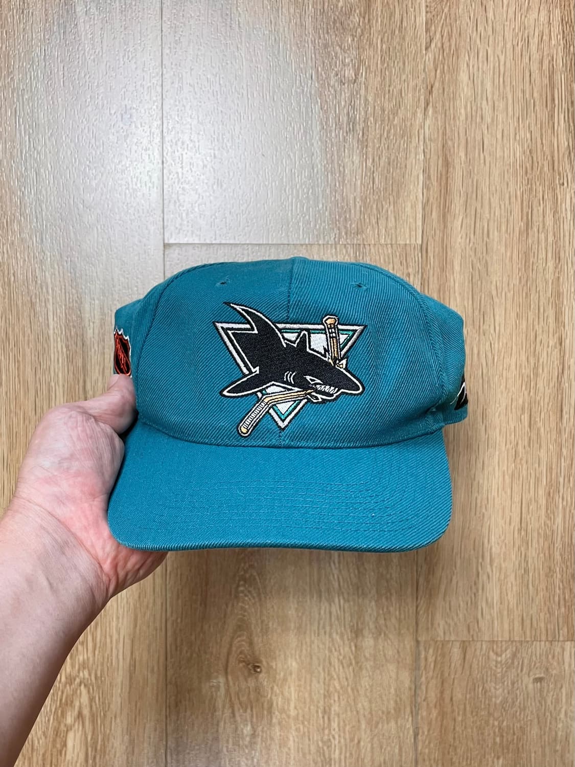 택포) 국내 유일 90s USA 빈티지 산호세 샤크스 NHL 모자 상품이미지1