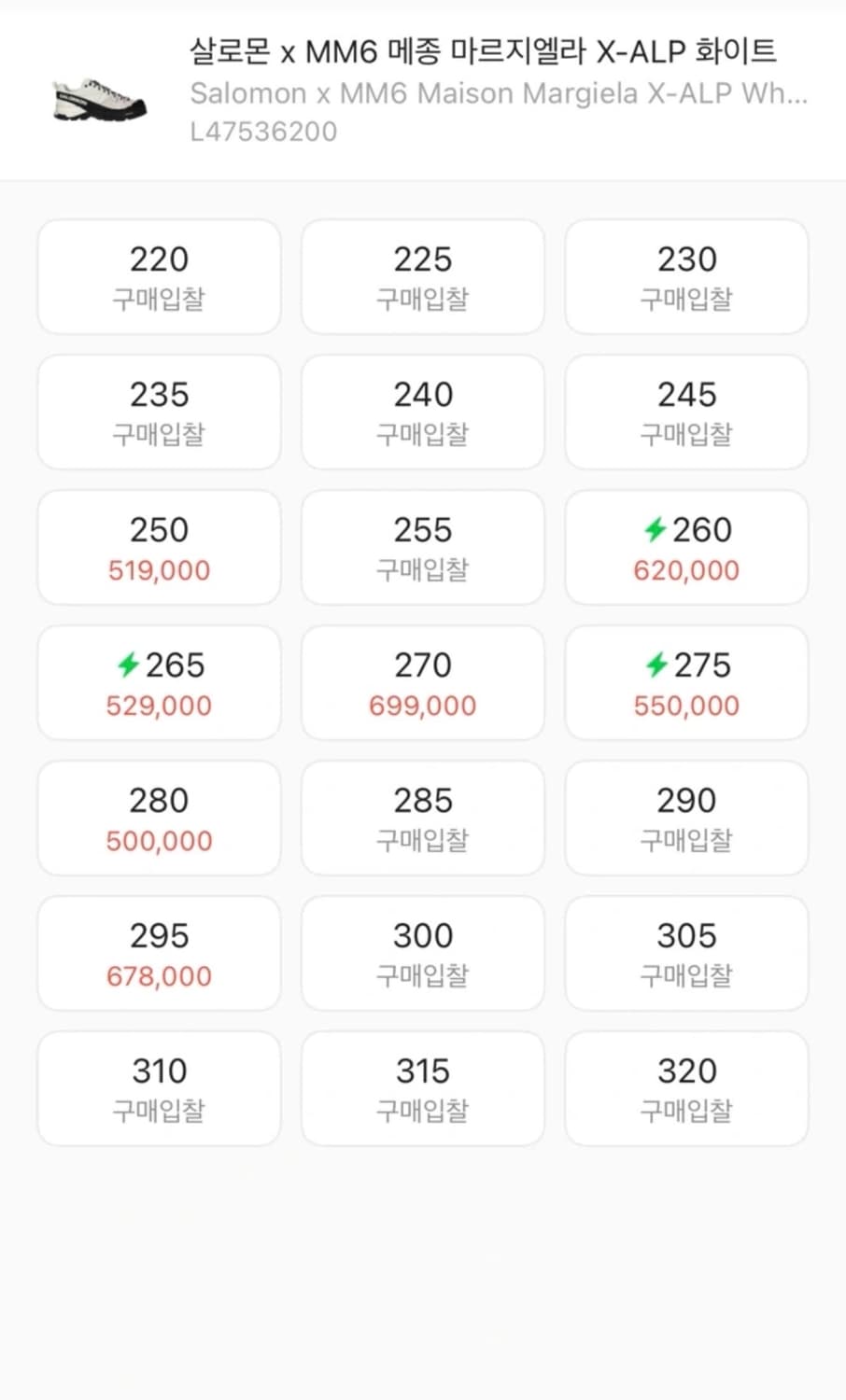 마르지엘라x 살로몬 X-ALP 280 상품이미지2