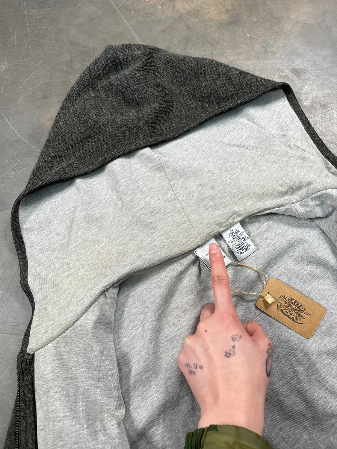 아르마니 익스체인지 니트 후드집업 상품이미지4