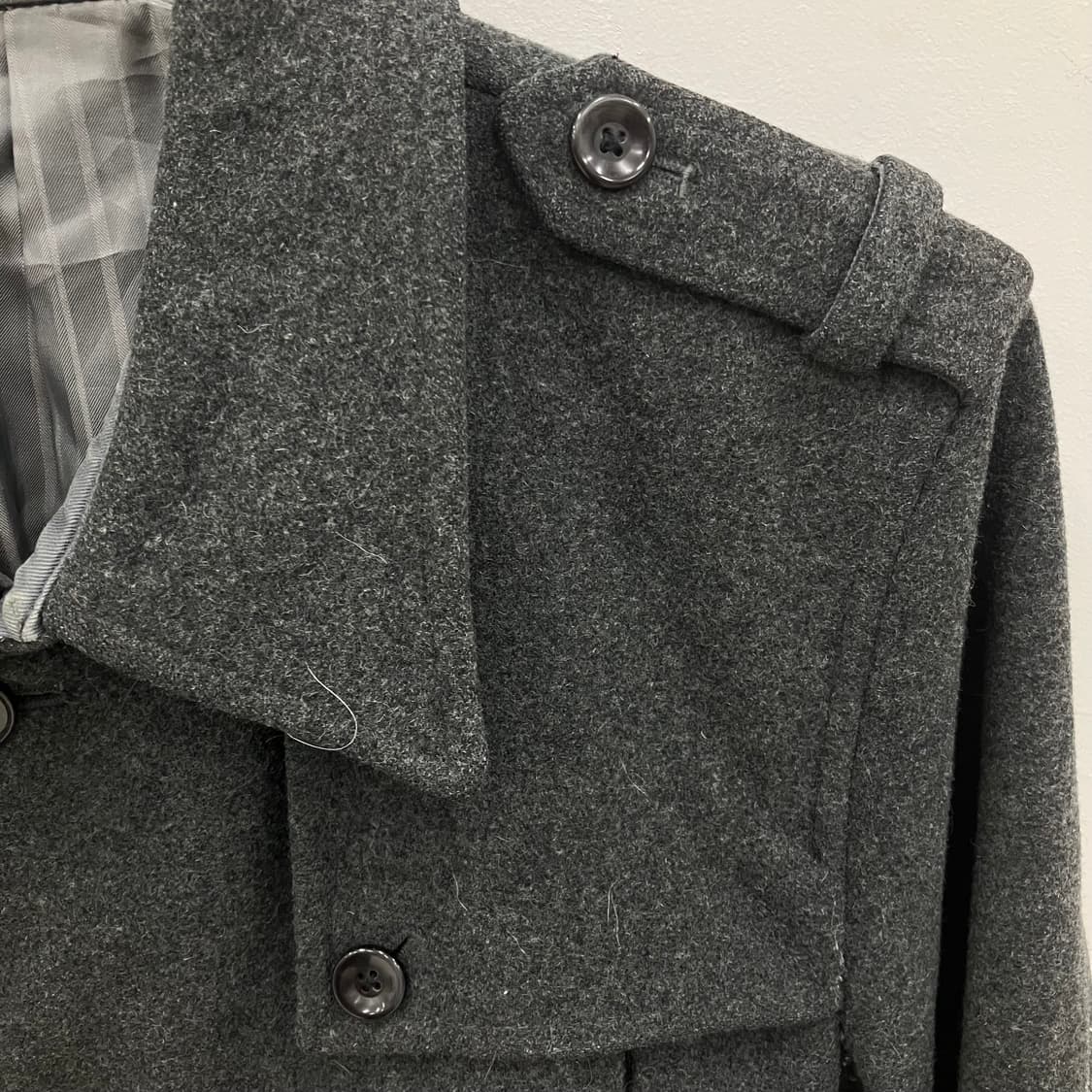 토네이도 마트 그레이 울 블렌드 싱글 코트 상품이미지5