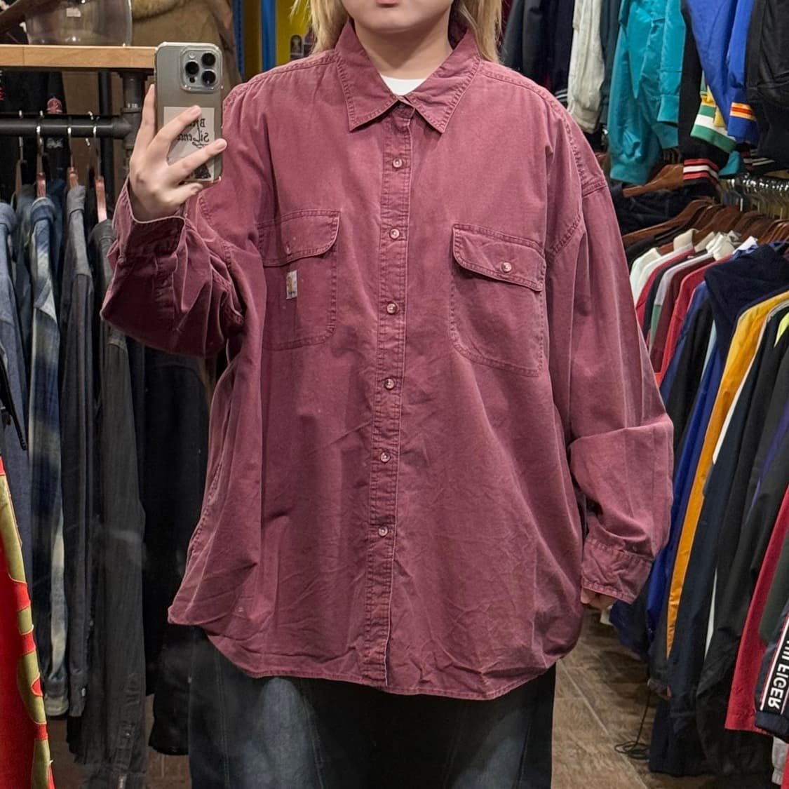 [HI] 칼하트 긴팔셔츠 버건디 상품이미지2