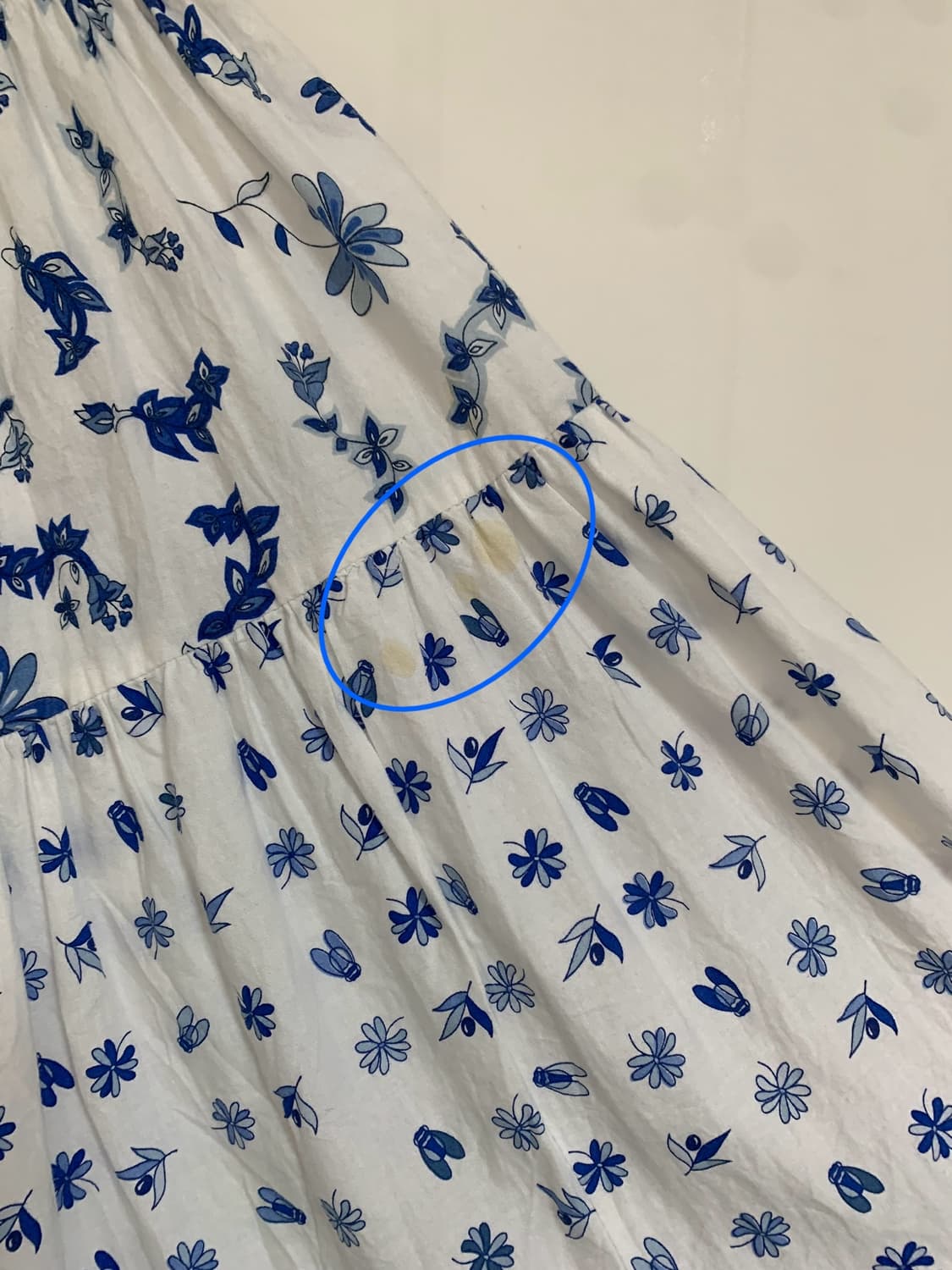 프랑스 빈티지 꽃무늬 코튼 스커트 상품이미지8