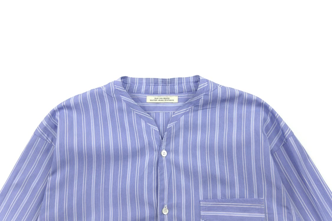 Old&joe 아틀리에 질레트 셔츠 블루 스트라이프 상품이미지3