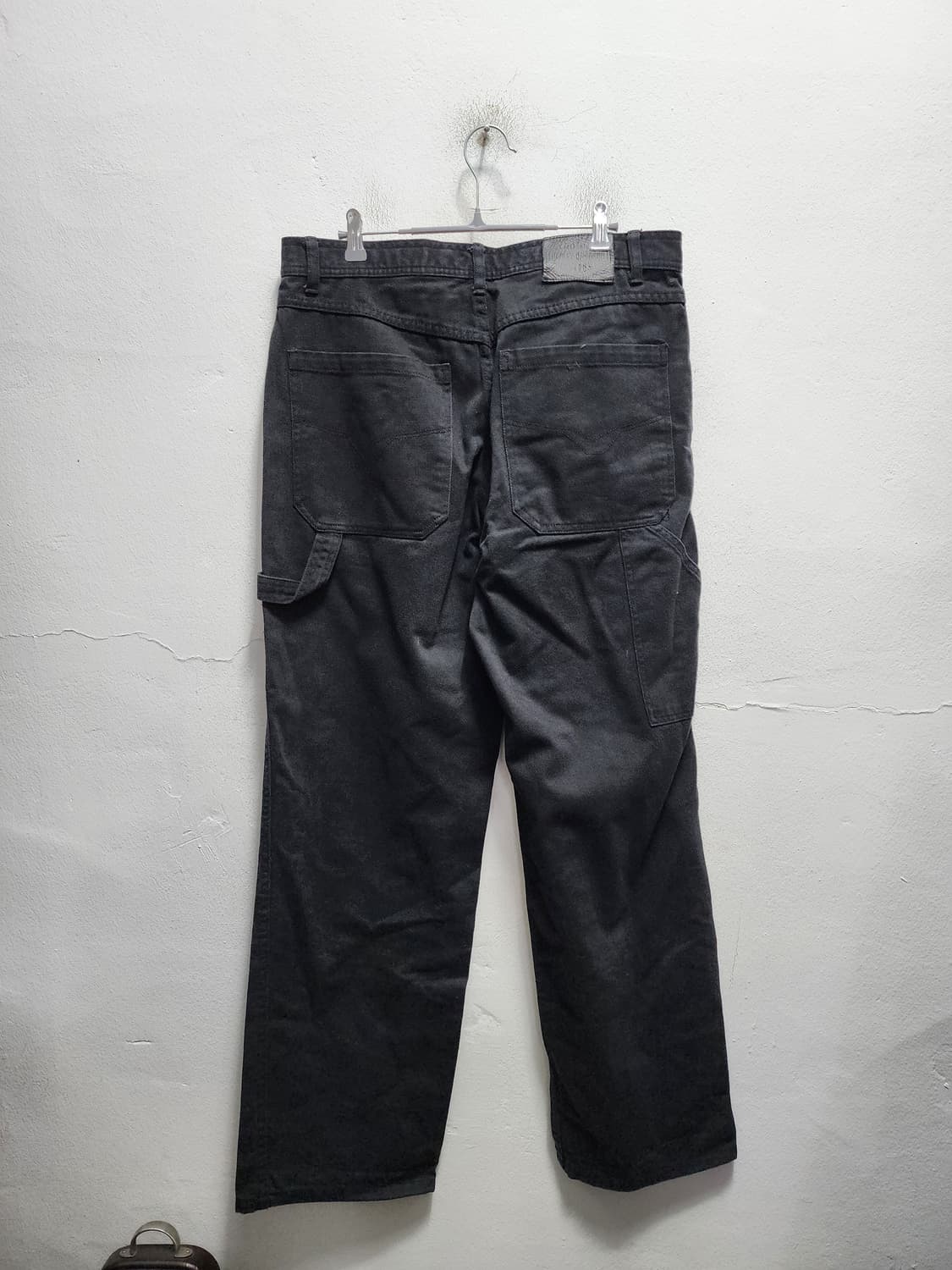 할리데이비슨 카펜터 와이드 데님 흑청바지 상품이미지1