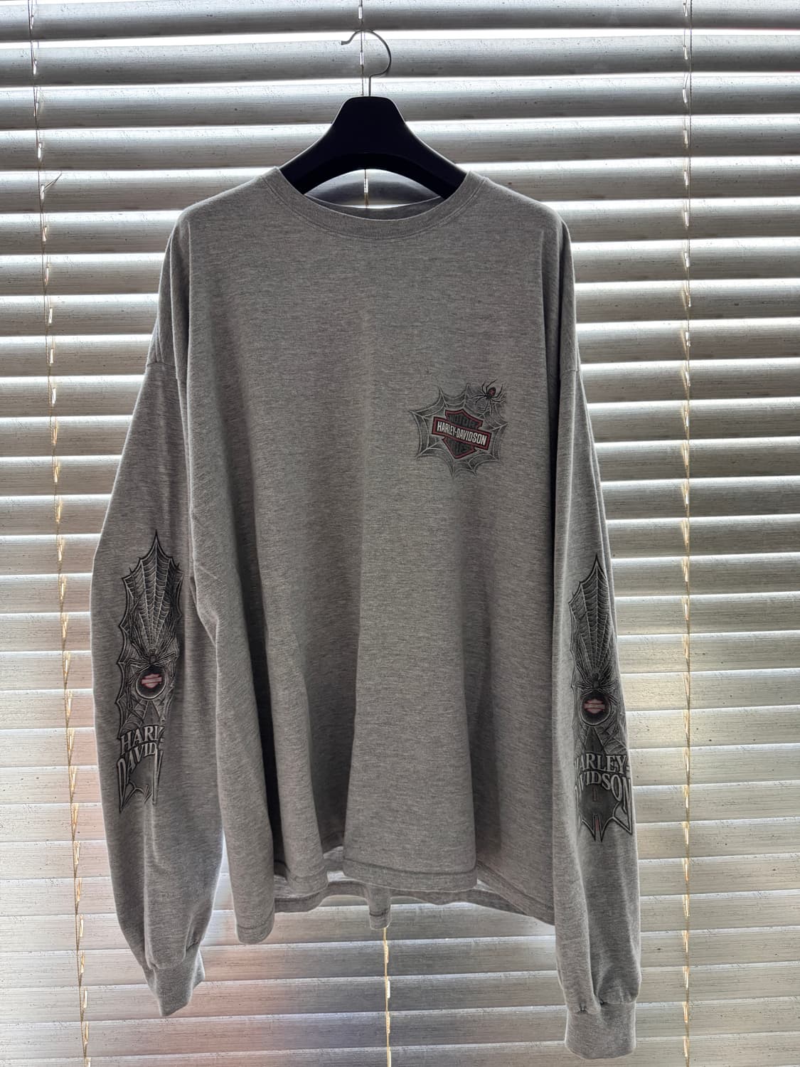 [XXXL] 할리 데이비슨 스파이더 웹 롱슬리브 상품이미지1