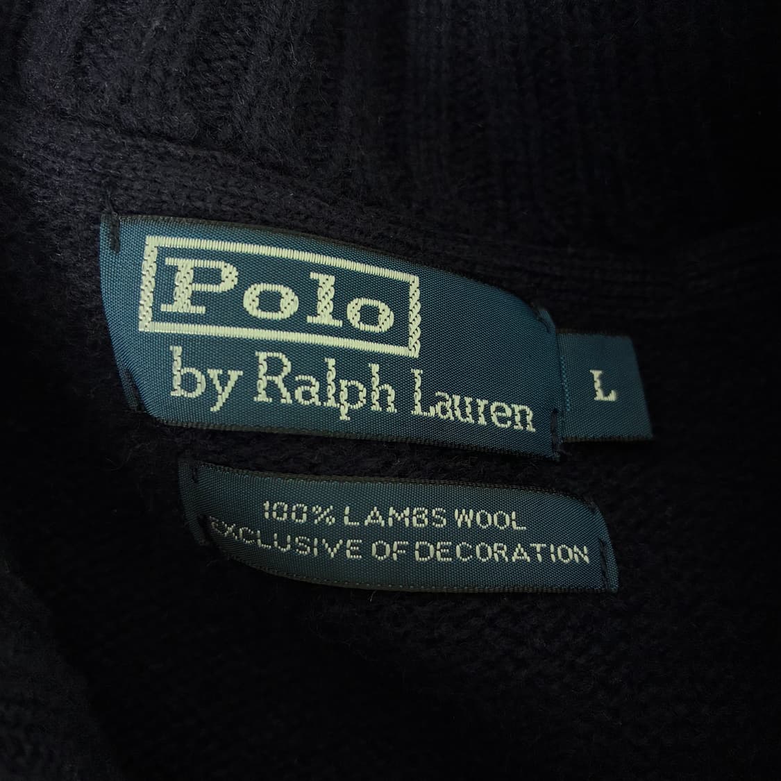 Polo 폴로 랄프로렌 크러스트 polo rl 램스울 2-way 집업 가 상품이미지6