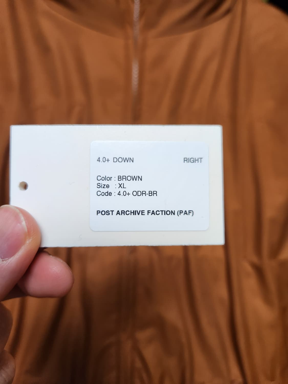 [XL]paf 파프 4.0+ 패딩 브라운(ssense 익스클루시브) 상품이미지5