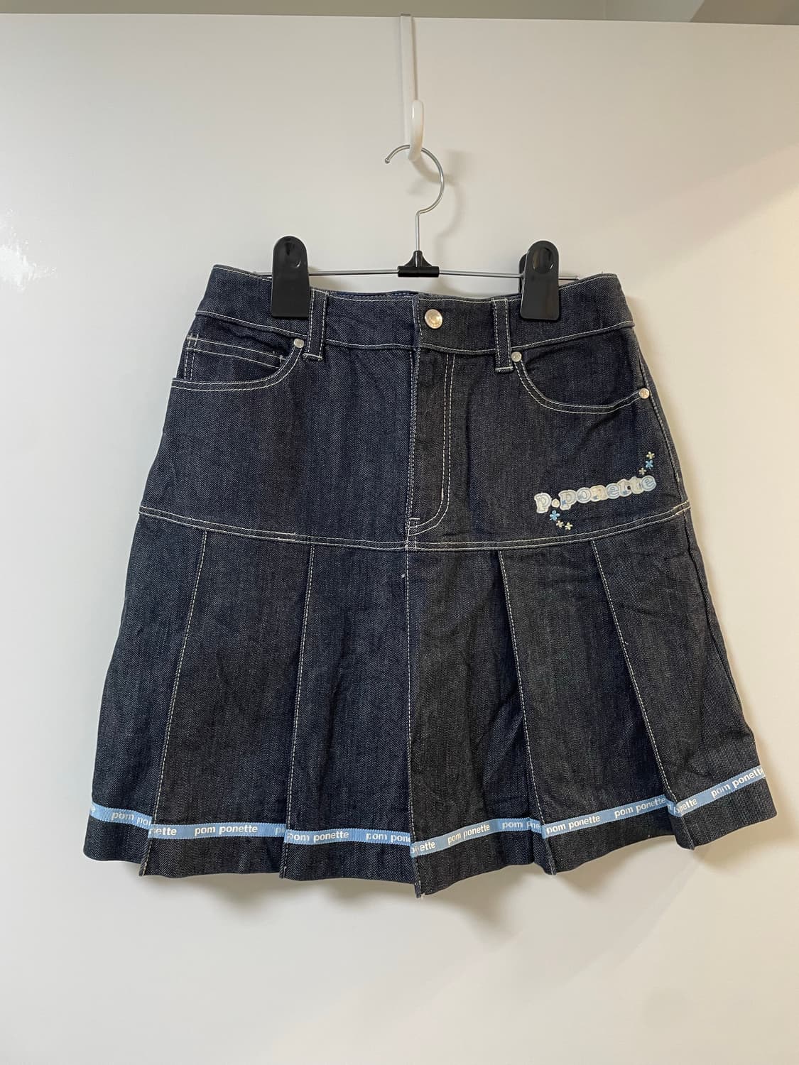 플리츠 청치마 상품이미지1