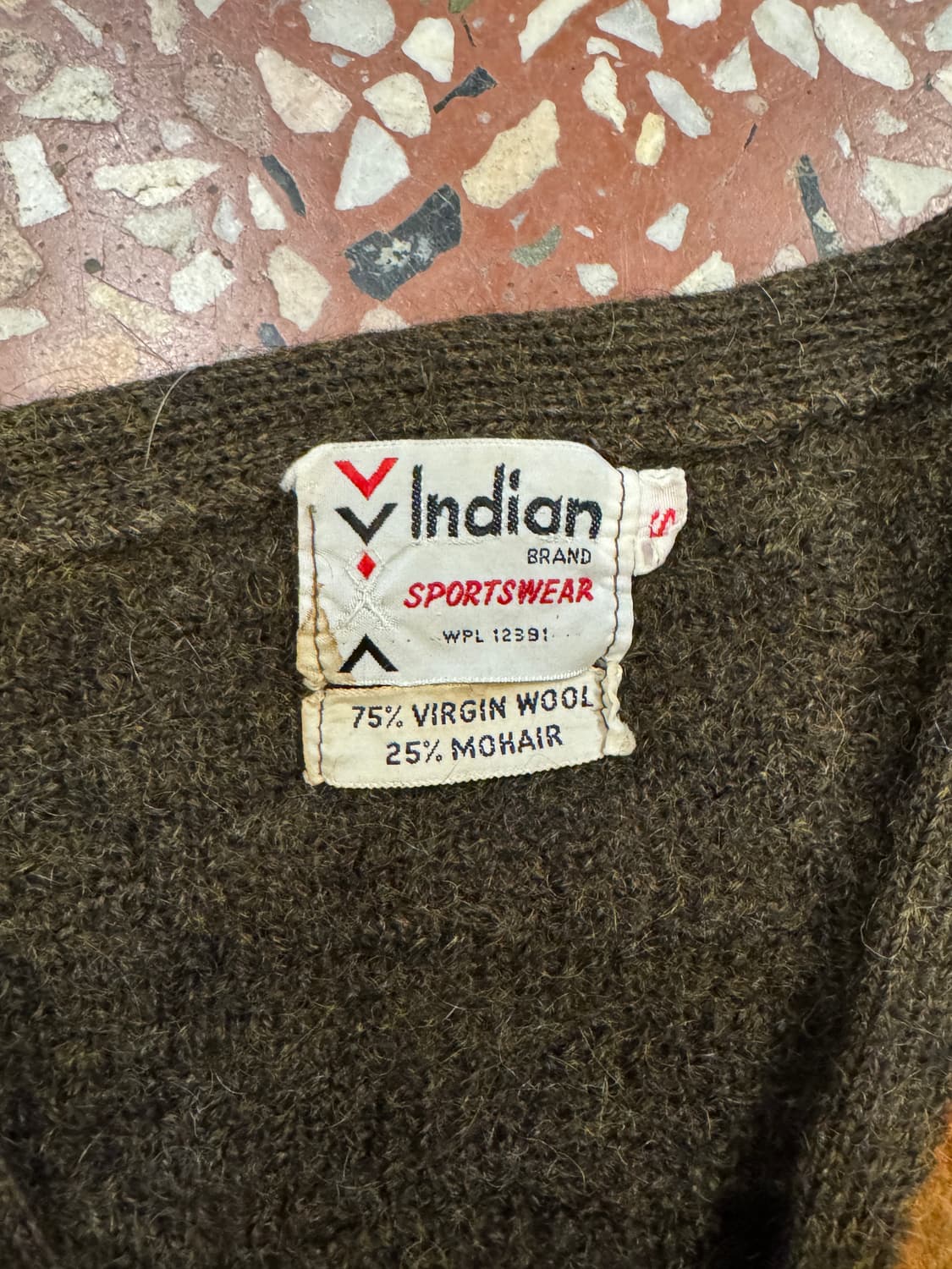 60s Indian 모헤어 가디건 (S) 상품이미지3