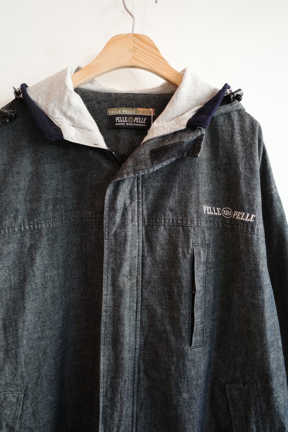 PELLE PELLE 펠레펠레 데님 후드 집업 상품이미지2