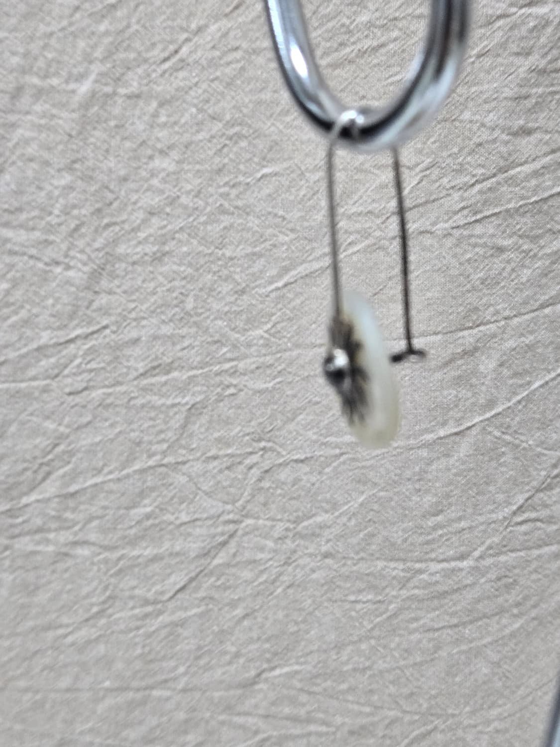 남미 빈티지 실버 × 자개 선(Sun) 모티브 드롭 이어링 상품이미지7