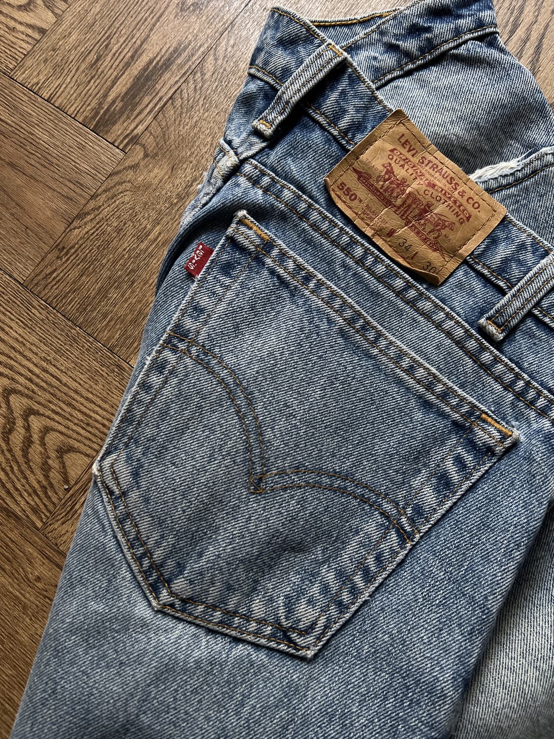 [34]리바이스 550 캐나다제 빈티지 워싱 릴렉스핏 데님 팬츠 상품이미지7