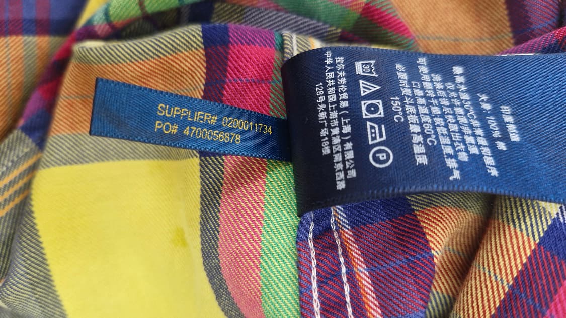 폴로 랄프로렌 체크 셔츠 M(정품) 상품이미지5