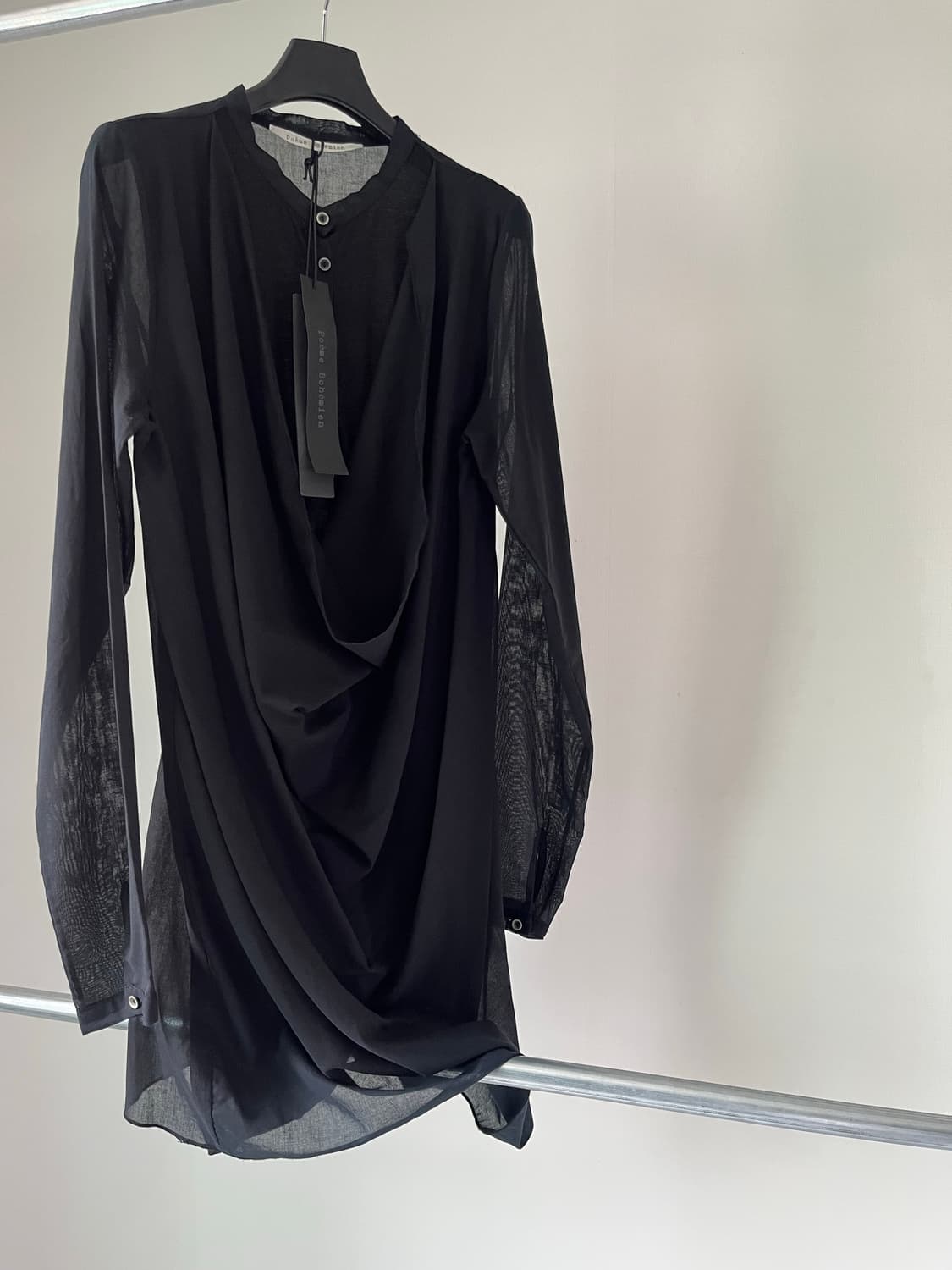 Poeme Bohemien Linen Layered Henley Top 상품이미지4
