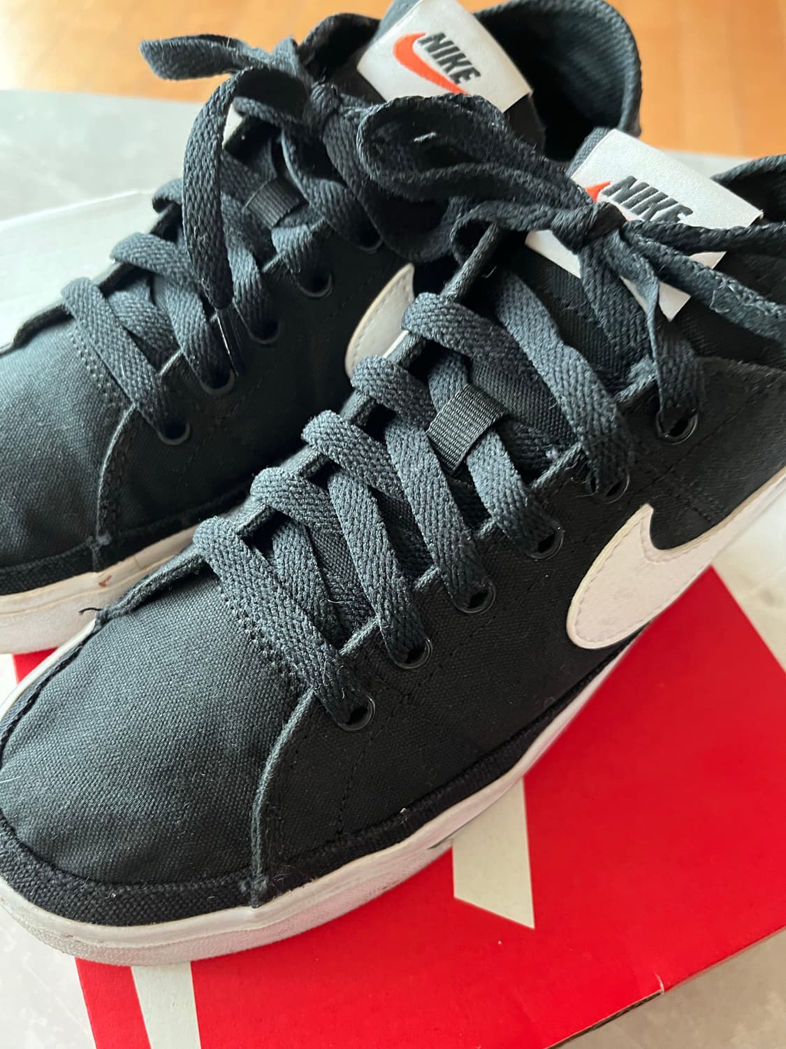 나이키 코트 레거시 캔버스 블랙 상품이미지3